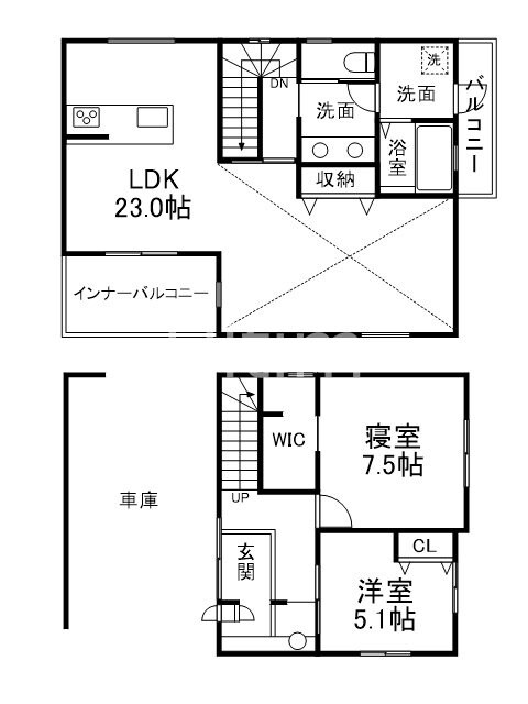 オクラ山荘の物件間取画像