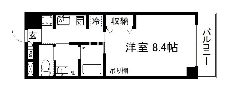 第８パールハイツ安井の物件間取画像