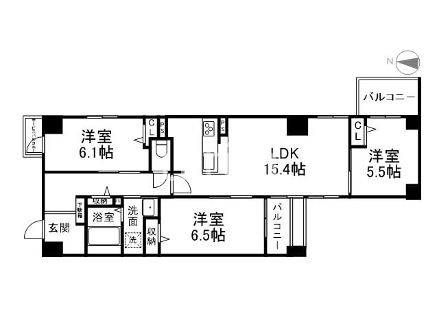 ヴィラ御所南の物件間取画像