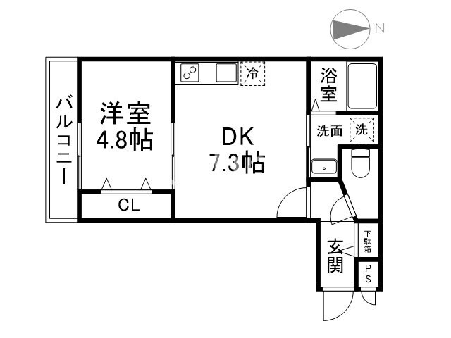 マレッタ京都天神川の物件間取画像