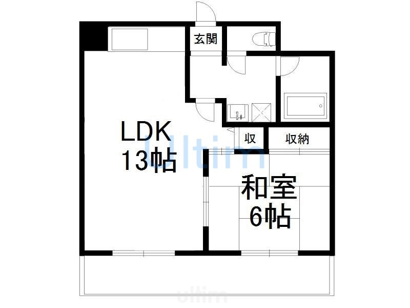 エクレール高辻の物件間取画像