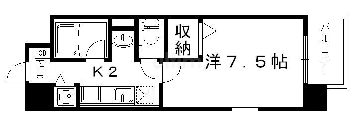 ヴェルキューブ石雲の物件間取画像