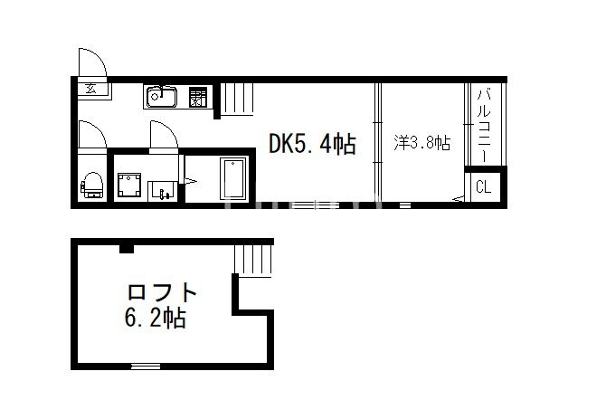 ハーモニーテラス小栗栖森本町の物件間取画像