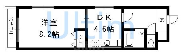 ヴィラパーシモンの物件間取画像