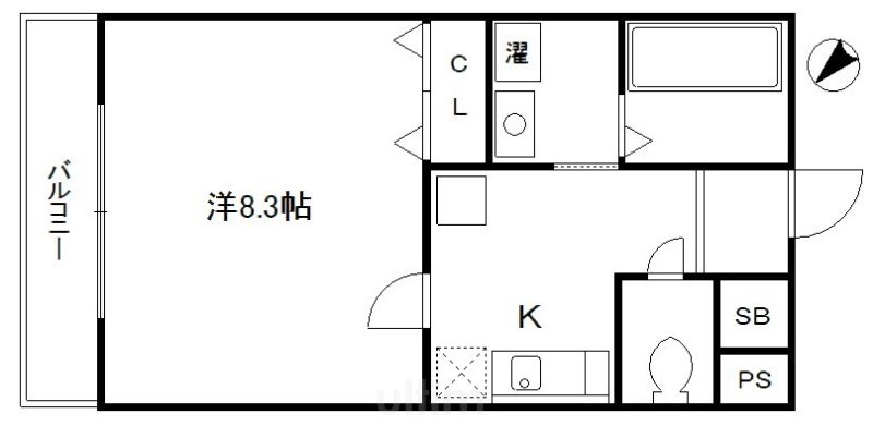 プラシード白川今小路の物件間取画像