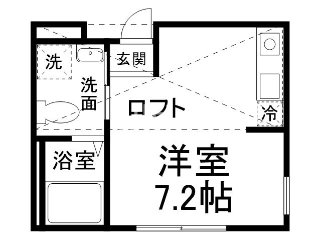 NEST冷泉町の物件間取画像