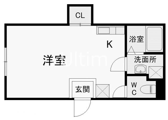 エムコート衣笠の物件間取画像