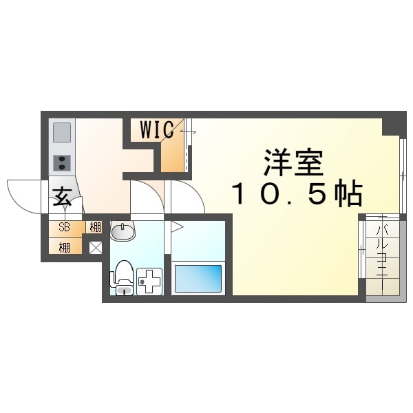 セレニテ甲子園Ⅰの物件間取画像