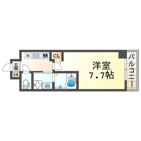 ホープ西宮の物件間取画像