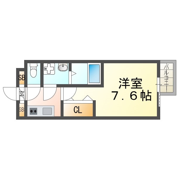 シエテ杭瀬南の物件間取画像