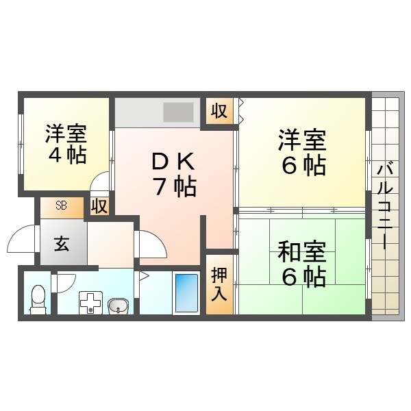 メゾンアイリスの物件間取画像