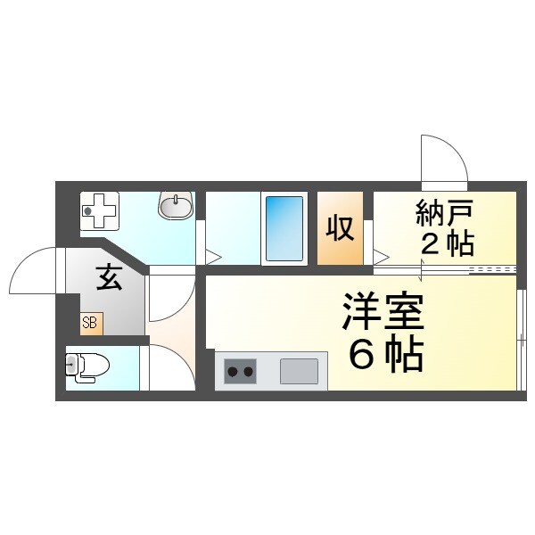 D-3西宮鳴尾の物件間取画像