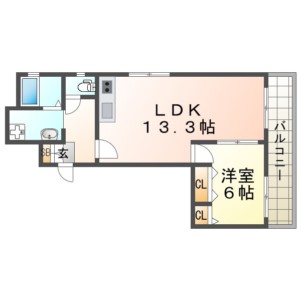 越水プラウの物件間取画像