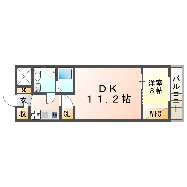 セレニテ甲子園Ⅰの物件間取画像