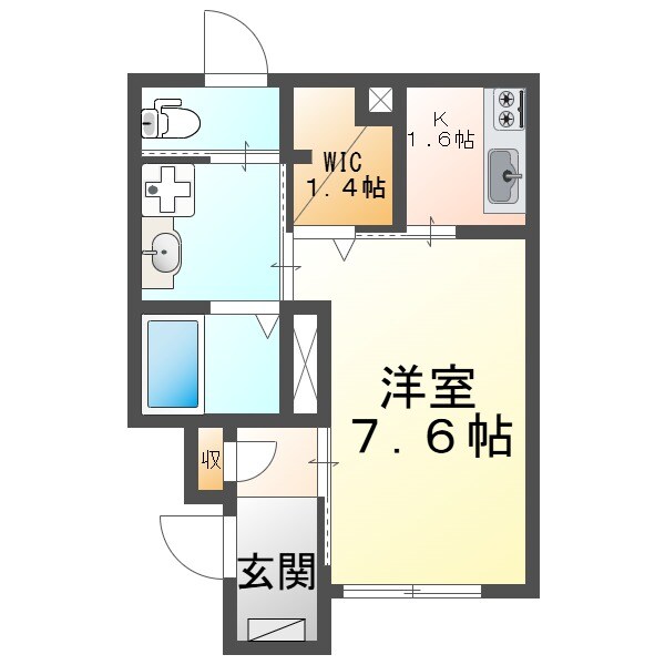 プランドール豊町　の物件間取画像