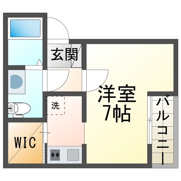 CASA武庫川Ⅱの物件間取画像