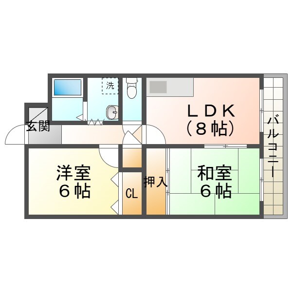 ピンリーブルⅡの物件間取画像