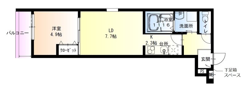 フジパレス香櫨園ノースの物件間取画像