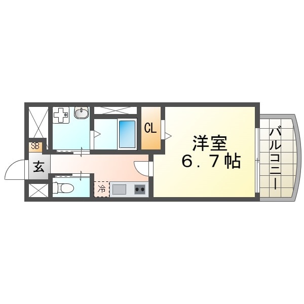 リエス尼崎東の物件間取画像