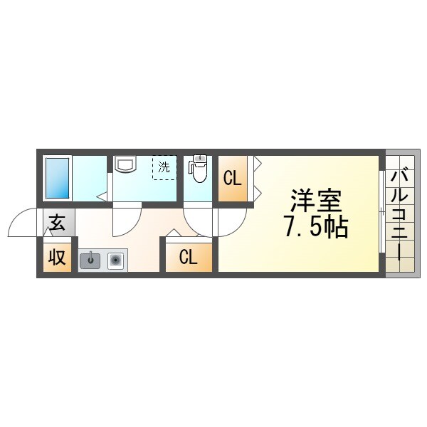 アズール尼崎の物件間取画像