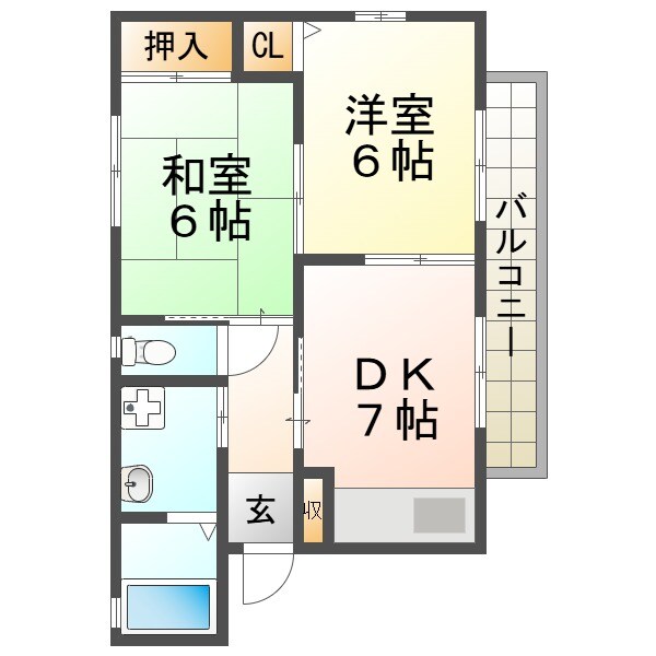 アルラ武庫川の物件間取画像