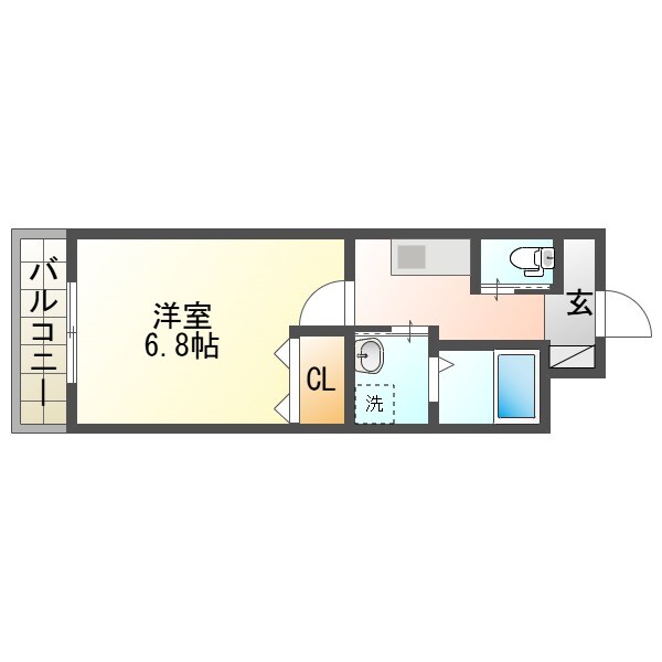 リブネスコート西宮鳴尾の物件間取画像