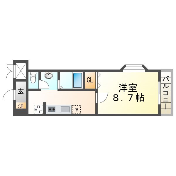 パセオ西宮北口町の物件間取画像