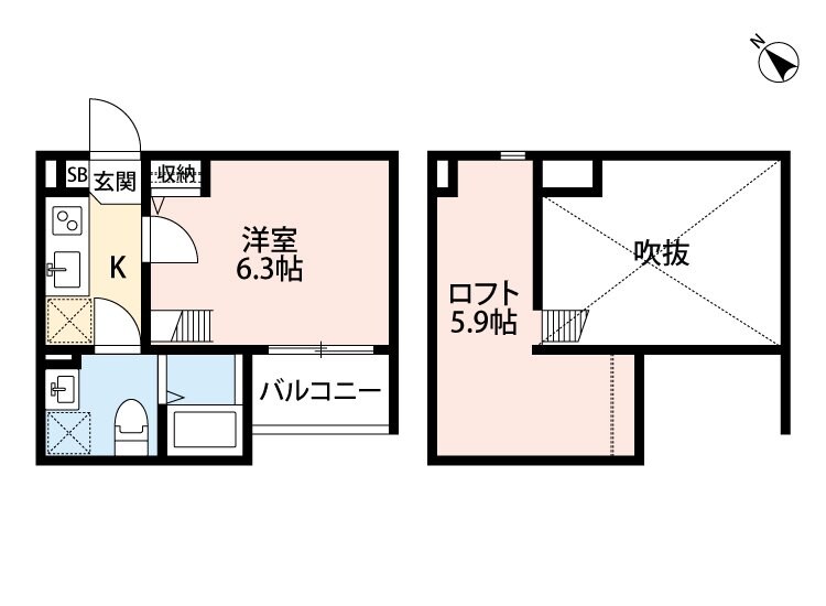 Blossom　Imazuの物件間取画像