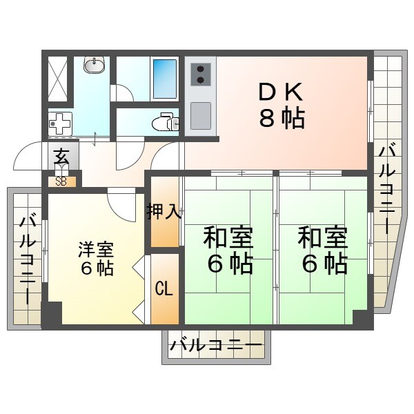 日新ビルの物件間取画像