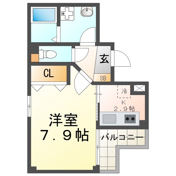 エル西宮の物件間取画像