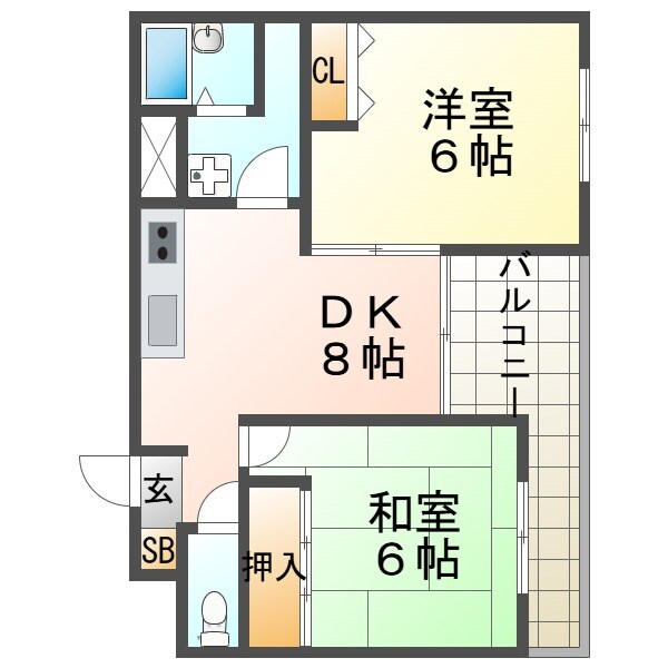 Casa　ベラビスタ西宮北の物件間取画像