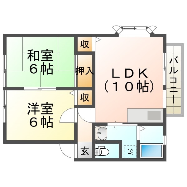 シェモア大畑Ⅲの物件間取画像