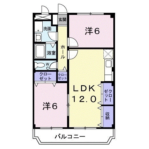 プレステージⅠの物件間取画像