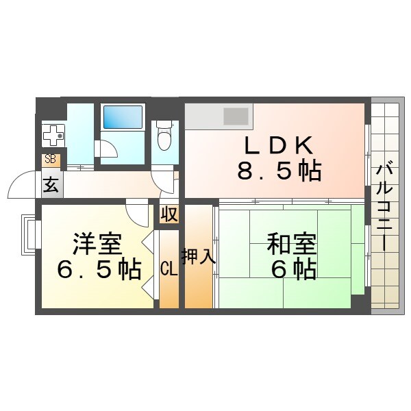 ローレルIZUMIの物件間取画像