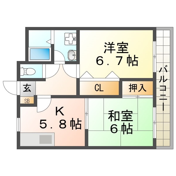 リーベスト広田の物件間取画像