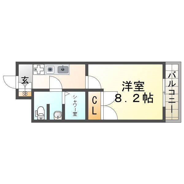 コンセール愛宕山の物件間取画像