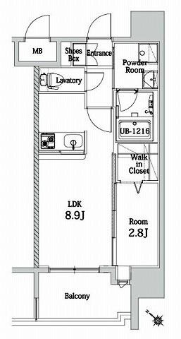 エンクレスト博多LIBERTYの物件間取画像