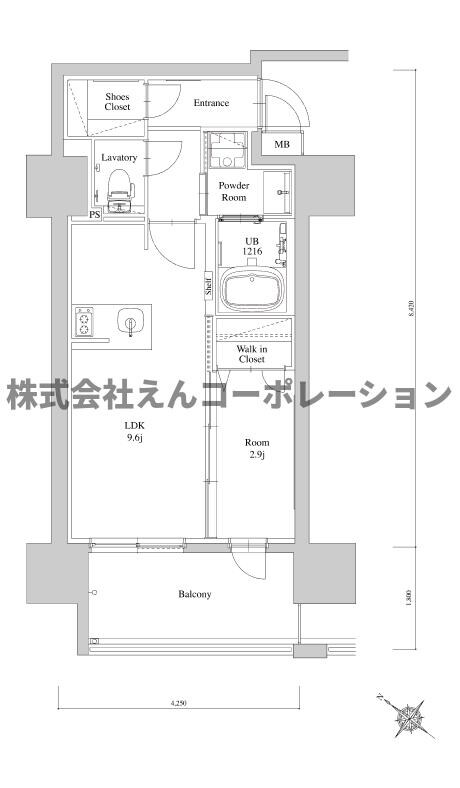 博多駅 徒歩19分 6階の物件間取画像