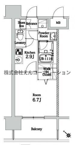 エンクレスト博多LIBERTYの物件間取画像