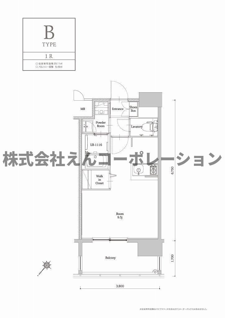 エンクレストベイ天神EASTの物件間取画像