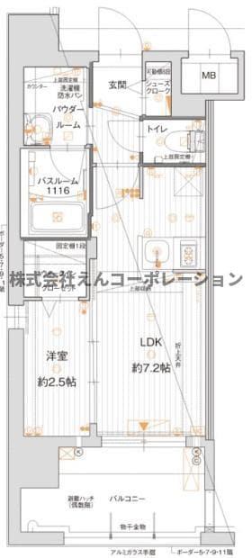 グランフォーレ博多マークプレイスの物件間取画像