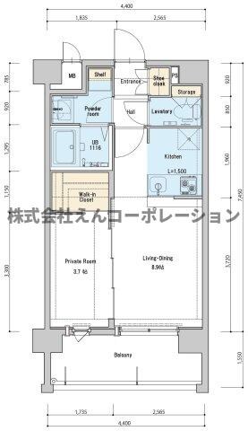 ネストピア福岡空港駅前の物件間取画像