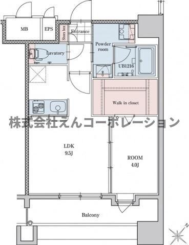 エンクレストベイサイド通りの物件間取画像