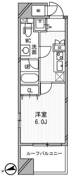 浅草橋レジデンスの物件間取画像