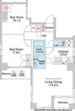 コンフォリア浅草駒形の物件間取画像
