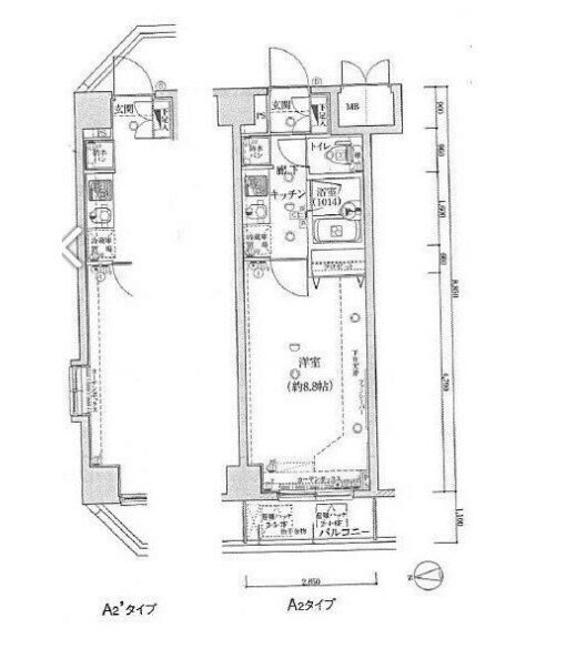 グランティアラ浅草の物件間取画像