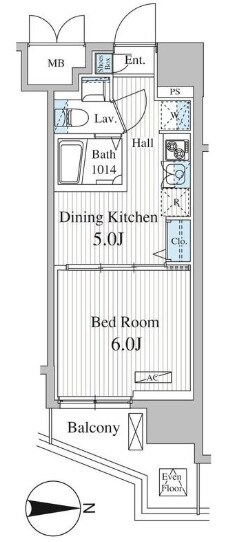 オークスクエア雷門の物件間取画像