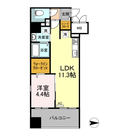 Trio Mare 蔵前の物件間取画像