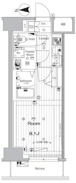 メイクス錦糸町の物件間取画像