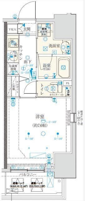 クレイシア門前仲町の物件間取画像